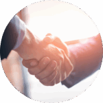 circle shake hands