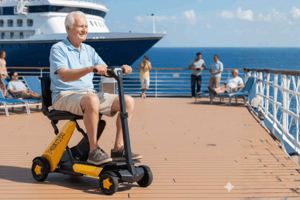 foxtr auto fold mobility scooter lifestyle 1