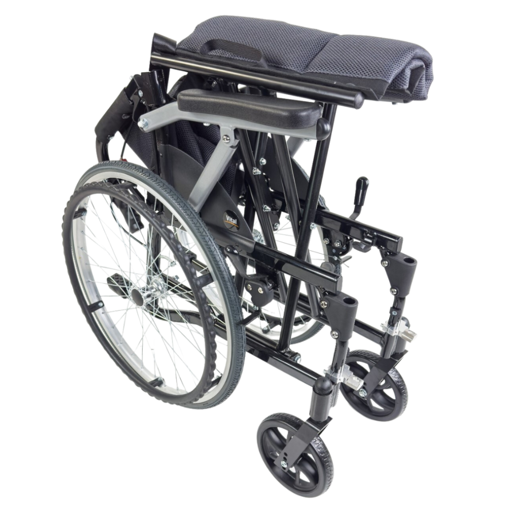 vital lite folded wheelchair black