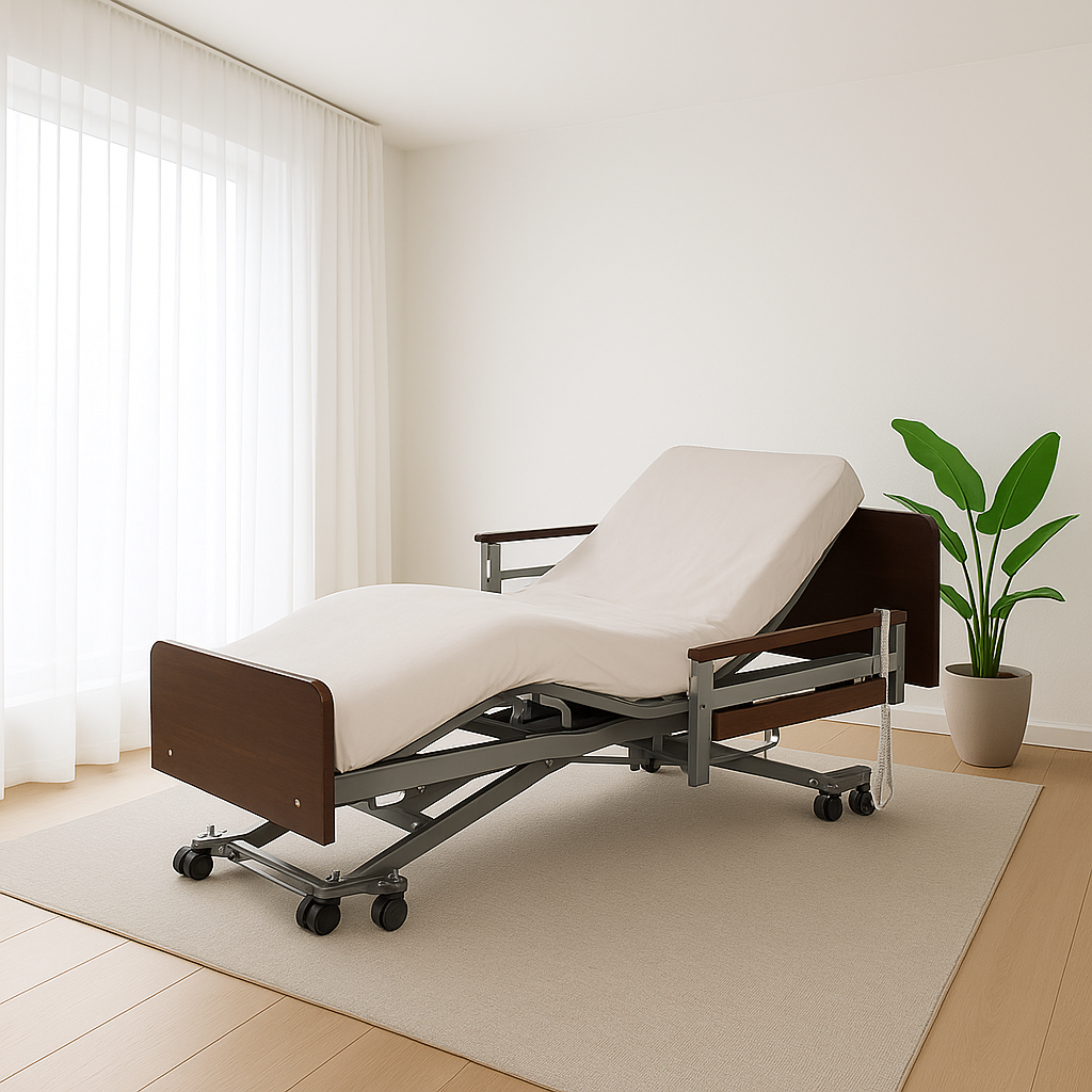 vitalflex elite home hospital bed in room
